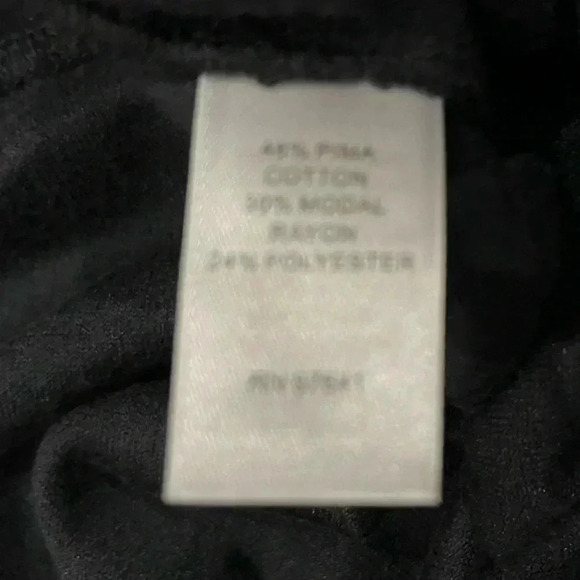 [XXL]Pure Jill Black/Blue Pima cotton Blend Velour Pants- pls refer to size pics - Picture 3 of 7